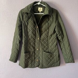 G.H. Bass & Co. Olive Quilted Utility Jacket